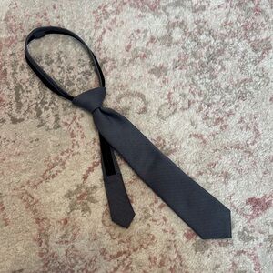 Classic Gray Boys Zipper Tie
